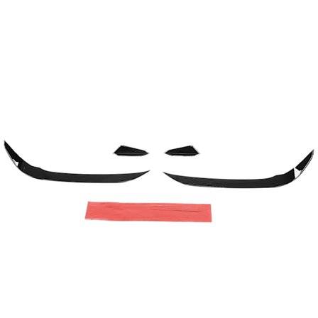 4PCS Front Bumper Aero Kits Canards Wing UV-bestandig erstatning for MK7.5 GTD 2017‐2020Glossy Black