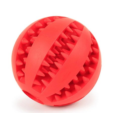 7 cm Tannrengjøring Snacks Ball Hundefuglelek - rød