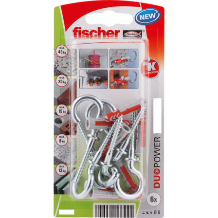 FISCHER UNIVERSALPL DUOPOWER 6X30 RH BK A6 STK MED BLANK KROK
