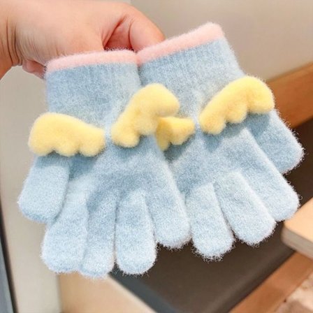 Lasten neulotut käsineet Lasten kokosormet käsineet 09 09