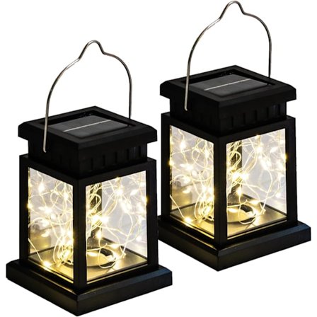 Solcelle lanterne til udendørs, solcelle lys have lanterner, solcelle hængelampe, have dekoration lanterne