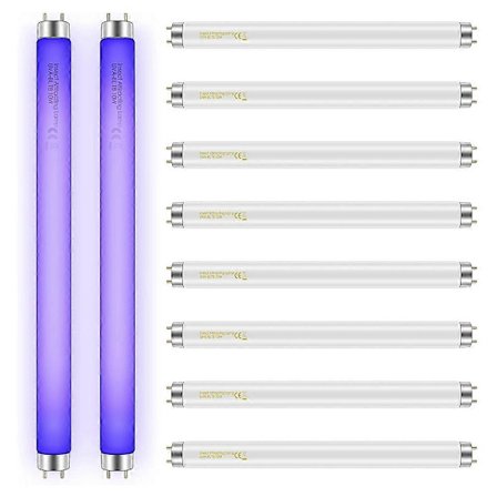 10-pak Insektfanger Udskiftningspærer 10W til 20W Indendørs Insektfanger, BL T8 F10W 13-tommer Lysstofrør til Aspectek, Liba