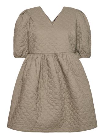 Slfjulia 2/4 Quilt Dress Ex Green Selected Femme