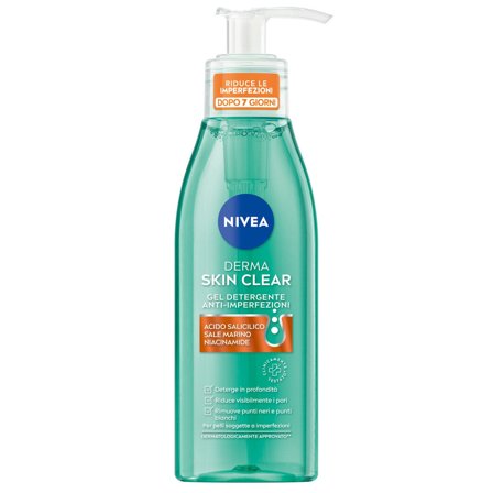 Nivea Derma Skin Clear Gel Detergente Viso Anti-imperfezioni Per