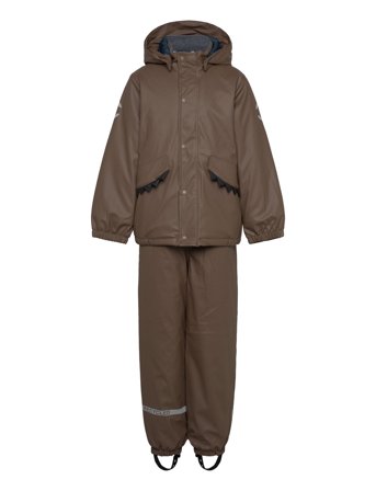 Pu Rain Set Rec Warm Animal Susp104 Brown Mikk-line