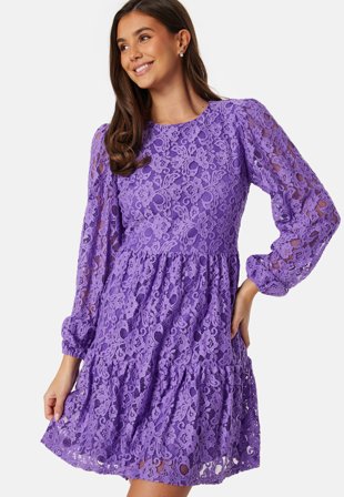 Bubbleroom - Blanca lace dress - Lavender - Kläder