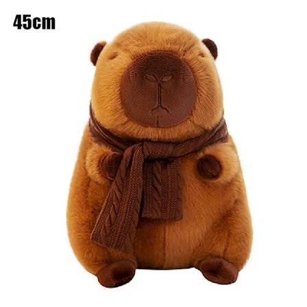 Skjerf Capybara Plysjleketøy Capybara Kosedyr Plysjleketøy 45cm[YDE]