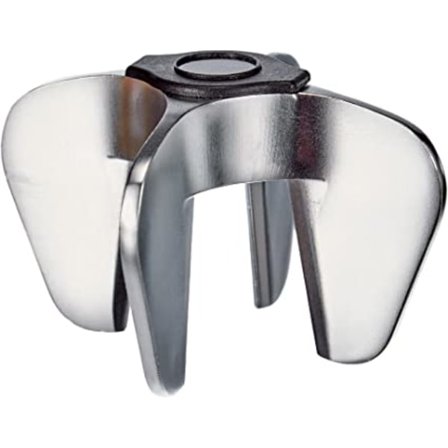 Champagne-åbner, silikone, sølv, 9,5x16x6,9 cm