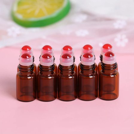 10 stk. tomme 2 ml glass roll-on flasker roll-on hetteglass for eteriske oljer parfyme aromaterapi