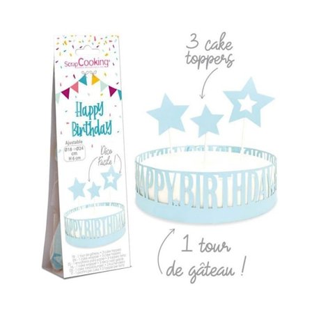 Tillykke med fødselsdagen papirkage dekoration