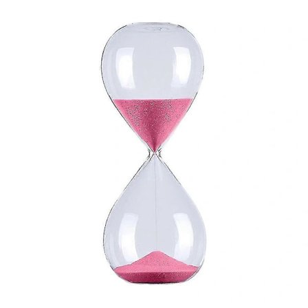 5/30/60 Minutter Ro Sand Timer Personlighet Glass Timeglass Ornament Nyhet Tidsstyringsverktøy Rosa 30 Minutter