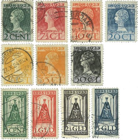 Holland 1923 - NVPH 129-131 - Stemplet