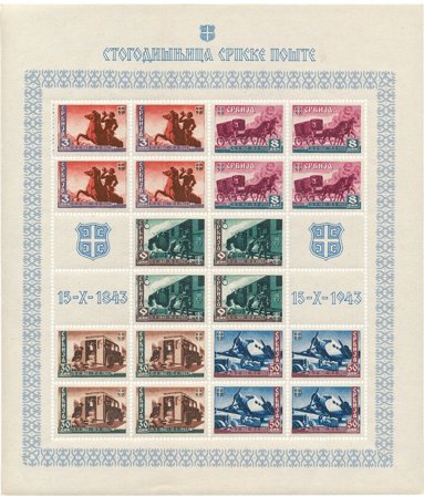 Tyskland/Berlin 1943 - MICHEL 94/98 - Postfrisk