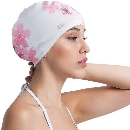 Piao Svømmehette for Voksne, Silikon Svømmehetter Elastiske Badehetter Komfortabel Svømmehatt for Voksne Ungdom Kvinner Jenter