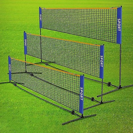 Bærbart Multi-Sport Treningsnett for Volleyball, Tennis, Badminton - Justerbar PE Mesh (6,1 meter)