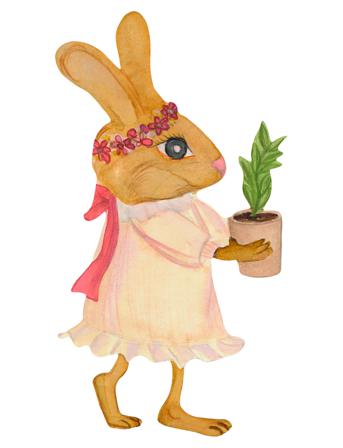 Lilli The Flower Girl Home Kids Decor Wall Stickers Animals Multi/mønstret That's Mine
