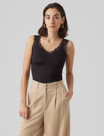 Vero Moda Vmrosa Sl Top Jrs Noos - Black - XS