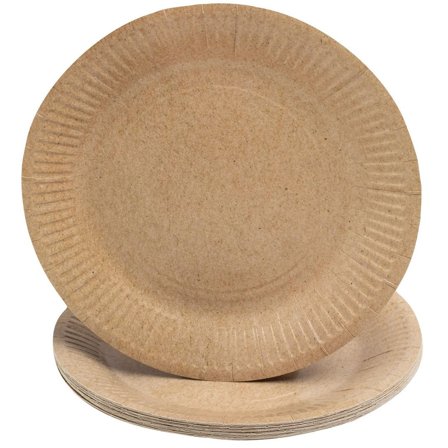 EXACOMPTA Tallrik papper 23cm brun 20/fp - Lyreco - Kök och servering - Engångsartiklar - Tallrikar - Papper