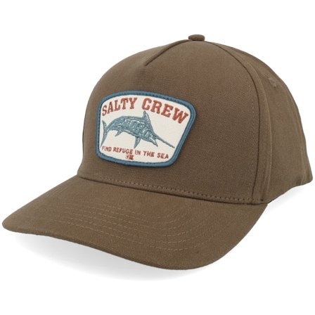 Salty Crew - Braun adjustable Cap - Billfisher Dark Brown A-frame Adjustable @ Hatstore