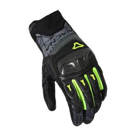 Gants Moto Macna Rocco Noir/Jaune XL