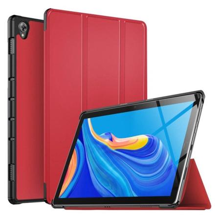 Huawei MediaPad M6 10.8 kolminkertainen nahkakotelo - Punainen Red
