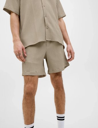 Jack & Jones Jpstjaiden Massimo Jogger Shorts Srt - Beige - XL