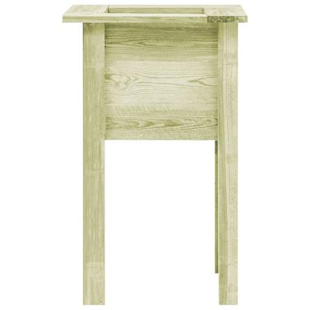 Vidaxl Odlingslåda Upphöjd Med Ben 50x50x80 Cm Impregnerat Sågat Grön