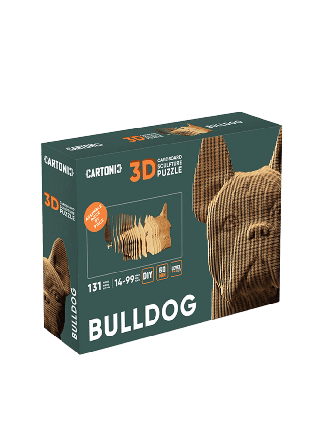 Ohlsson & Lohaven Cartonic 3D Pussel BULLDOG Unisex Brun ONESIZE