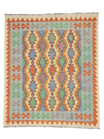 Handgeweven Kelim Afghan Old Style Vloerkleed 162X188