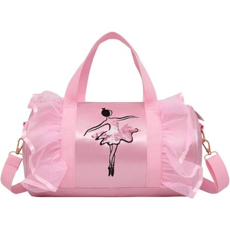 Jente Ballerina Bag Rosa (Lang Gasbind), Skulder Bag Messenger Sp