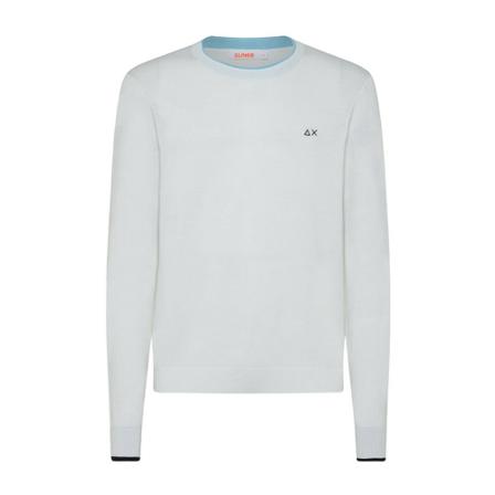 Sun68, K32104 Crewneck Biały, Mężczyzna, Rozmiar: L
