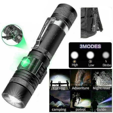 Super Lys 90000lm LED Taktisk Lommelykt Zoombar
