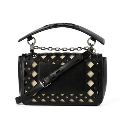Karl Lagerfeld, Seven Soft Perf Sb Bag Czarny, Kobieta, Rozmiar: ONE Size