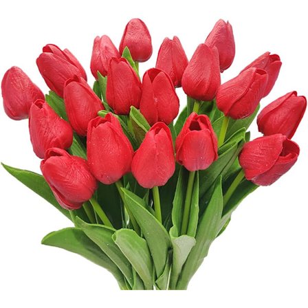 20 kappaletta tekotulppaaneja Real Touch -tulppaaneja hääkimppuja Fl