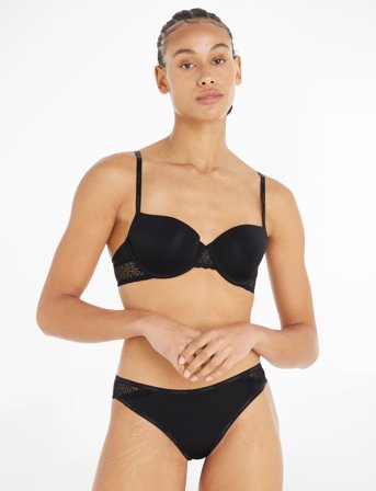 Calvin Klein Lght Lined Balcon - Black - E x 80