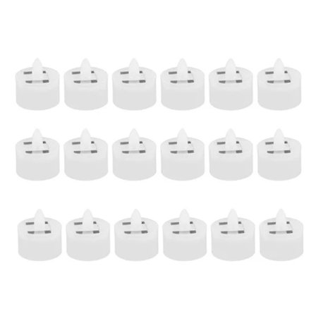 (Pow yeah!) 18 st solcellsdrivna LED-värmeljus, flimmerfria utomhus LED-ljus, vattentäta, laddningsbara ljus (1,5 x 1,4 tum)