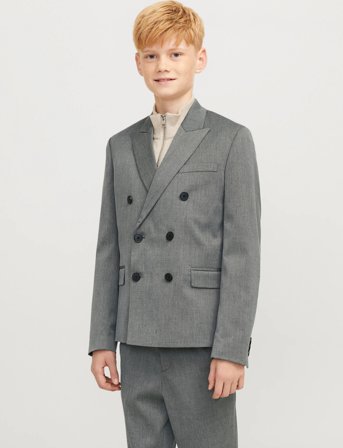 Jack & Jones Jprbushwick Ashton Db Blazer Jnr - Grey - 164
