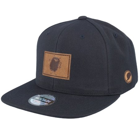 Moomin - Stinky Engraved Patch Black Snapback Snapback Black Cap - @ Hatstore
