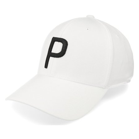 Puma - White - adjustable - Cap - P Cap White Glow/Black Adjustable - Hatstore