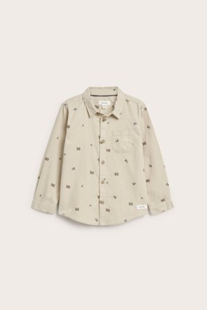 Newbie | Kudottu vakosamettipaita | Beige