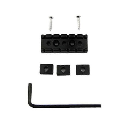 42mm Gitarr Metall Stränglås Låsmutter för Elgitarr Tremolo Dubbellåssystem, Svart