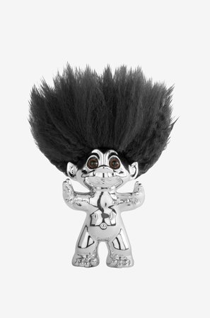 Spring Copenhagen - Lycka till Troll Krom 9 cm - Krom - Dekoration - Från Homeroom