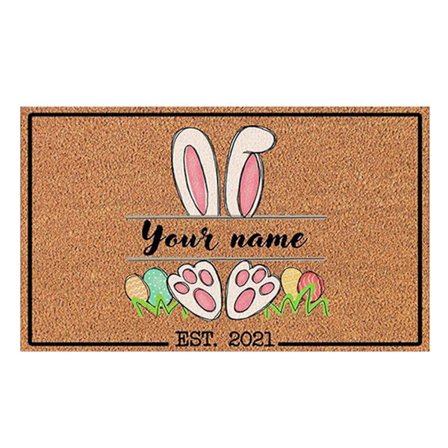 Påske Velkommen Dørmatte Sklisikker Flekk- og Falmebestandig Matte Kompatibel med Innendørs Utendørs Inngangsparti
