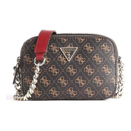 Guess Noelle Crossbody Camera Brun, Dame Skuldertasker, Størrelse: ONE Size