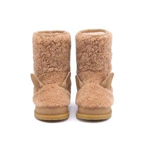 Donsje Amsterdam Beige Curly Sheep Wool Irfi Lining Alpaca Boots 24 EU - Boots - 24 EU - Beige