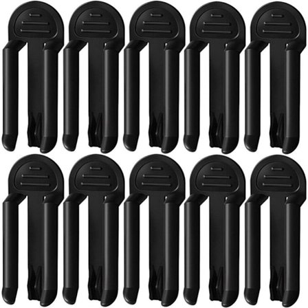 Søppelbøtte klemme 10 stk plast søppelpose klips, søppelposeholder, søppelpose klips, sklisikker festeklipsholder, søppelbøtte skyver