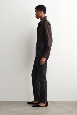 COS Femme Jean Pipeline Slim in Noir