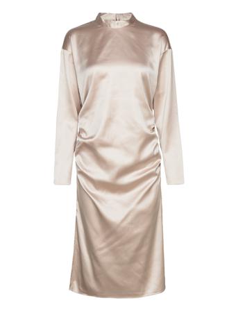 Lisbon Drape Dress Dresses Cocktail Dresses Creme DESIGNERS, REMIX