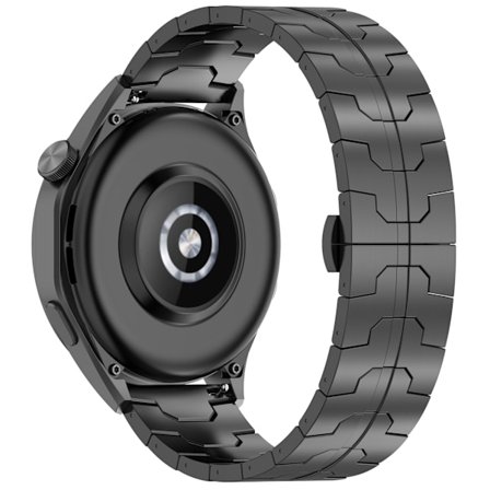 Titanium klockarmband för 22 mm Smartwatch Fjärilslås