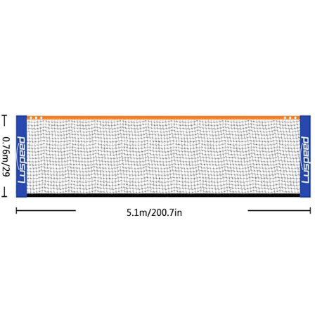 Bærbar sammenleggbar standard profesjonell badmintonnett innendørs ut Hvit